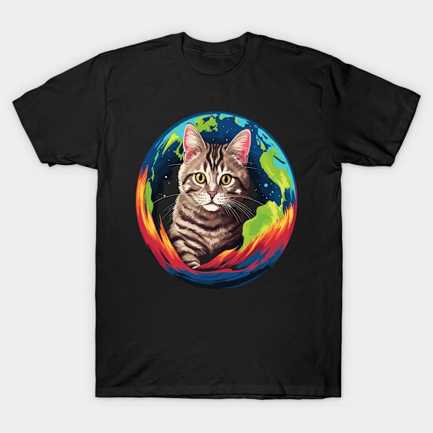 American Shorthair Earth Day T-Shirt by JH Mart